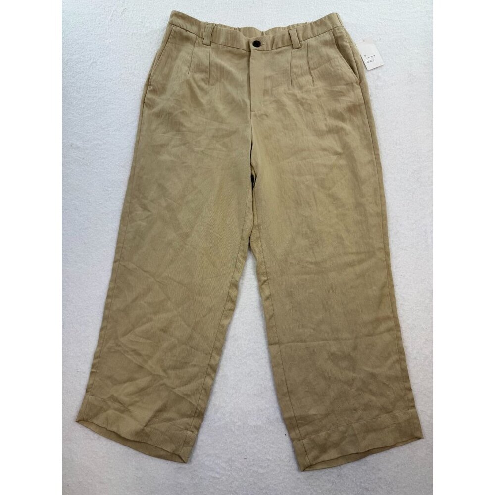 NWT Universal Thread Beige Light Weight Wide Leg Pants Size 16